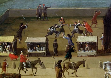 The Seine, the Louvre and the College des Quatre-Nations from the Pont-Neuf (detail)